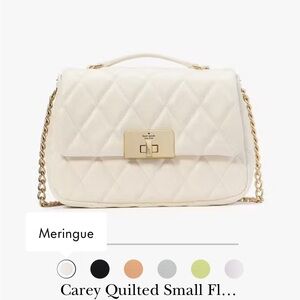 Kate Spade Carey Quilted Small Flap convertible crossbody or shoulder bag